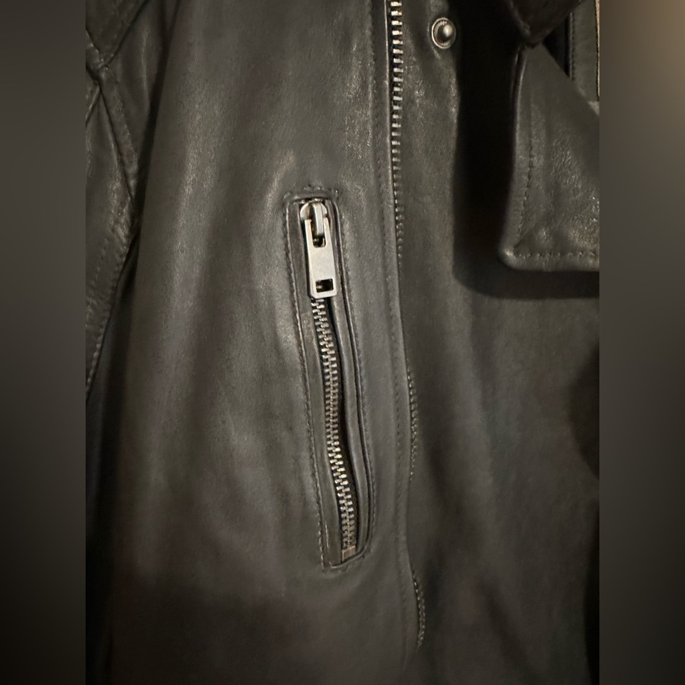Leather Moto Jacket Wilson’s Vintage Line L - Picture 6 of 9